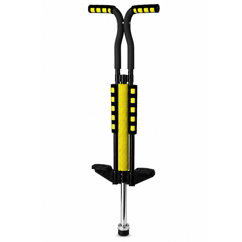 Pogo stick pentru copii, capacitate maxima 70 kg, galben, Lean 30995