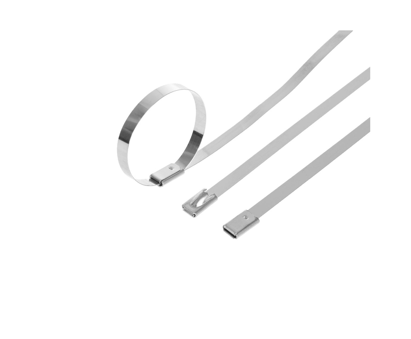 Set cleme din inox, 4,6x200mm, 100 bucati, Geko G17251