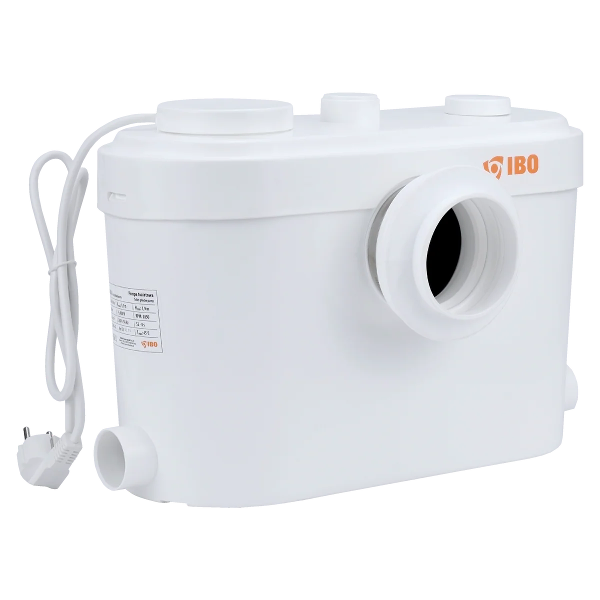 Pompa de toaleta cu tocator Sanibo 6, 0.6 kW, 230 V, Ibo Dambat IB215367