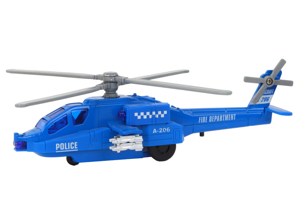 Elicopter cu efecte sonore si luminoase, 19 x 7 x 7 cm, Lean 16531