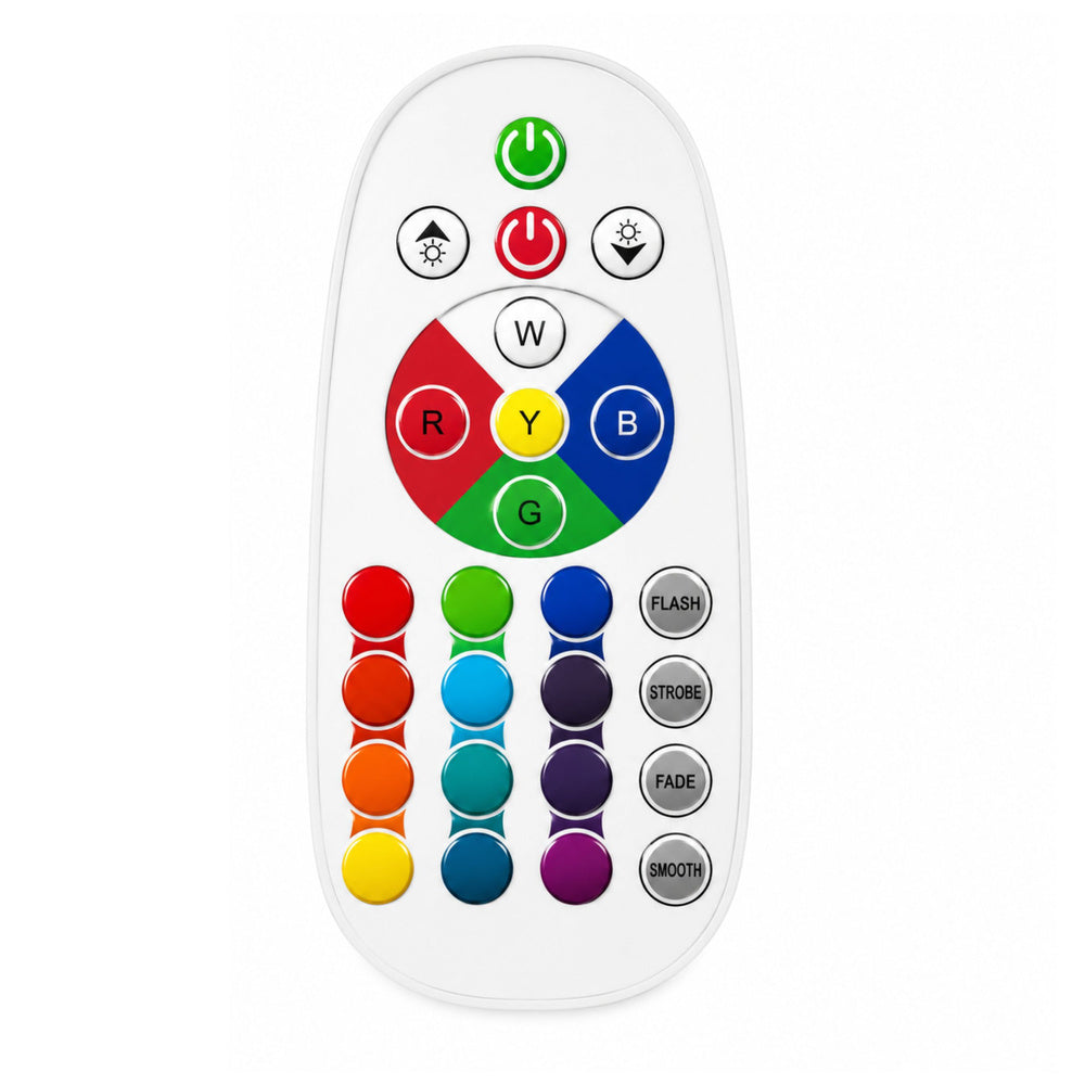 Lampa de veghe decorativa cu pestisori, lumina LED RGB, 16 culori, alb, Lean 31098