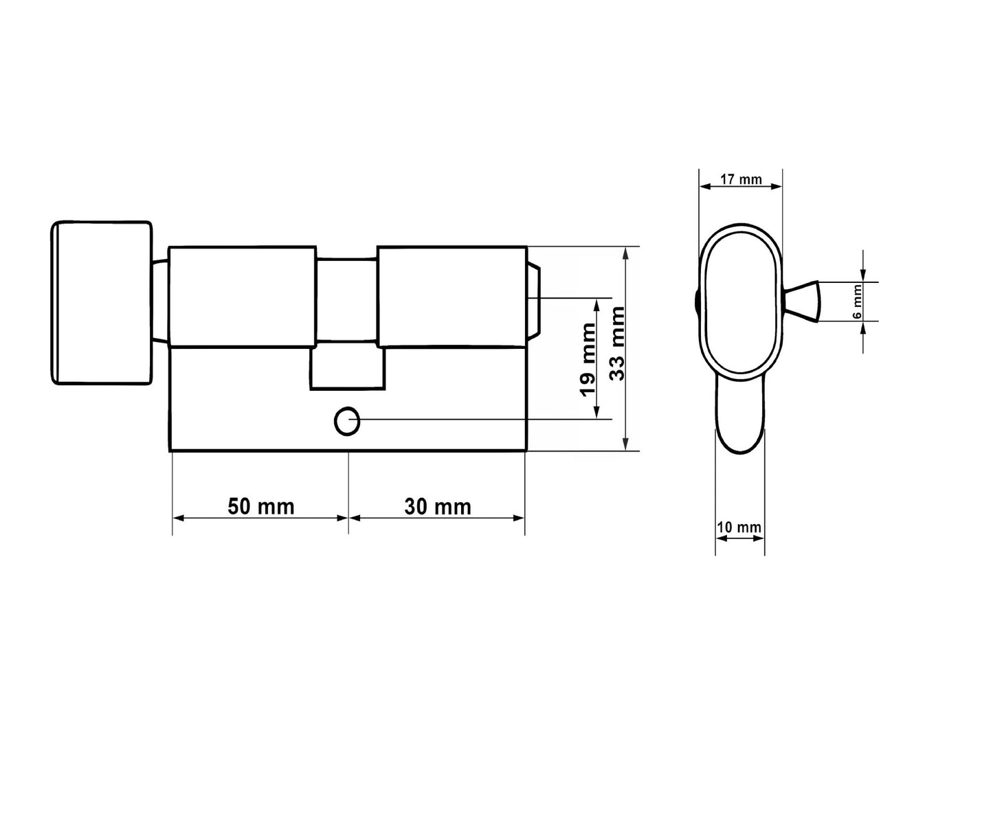 Butuc aluminiu, 30/50g, Keltin K02708