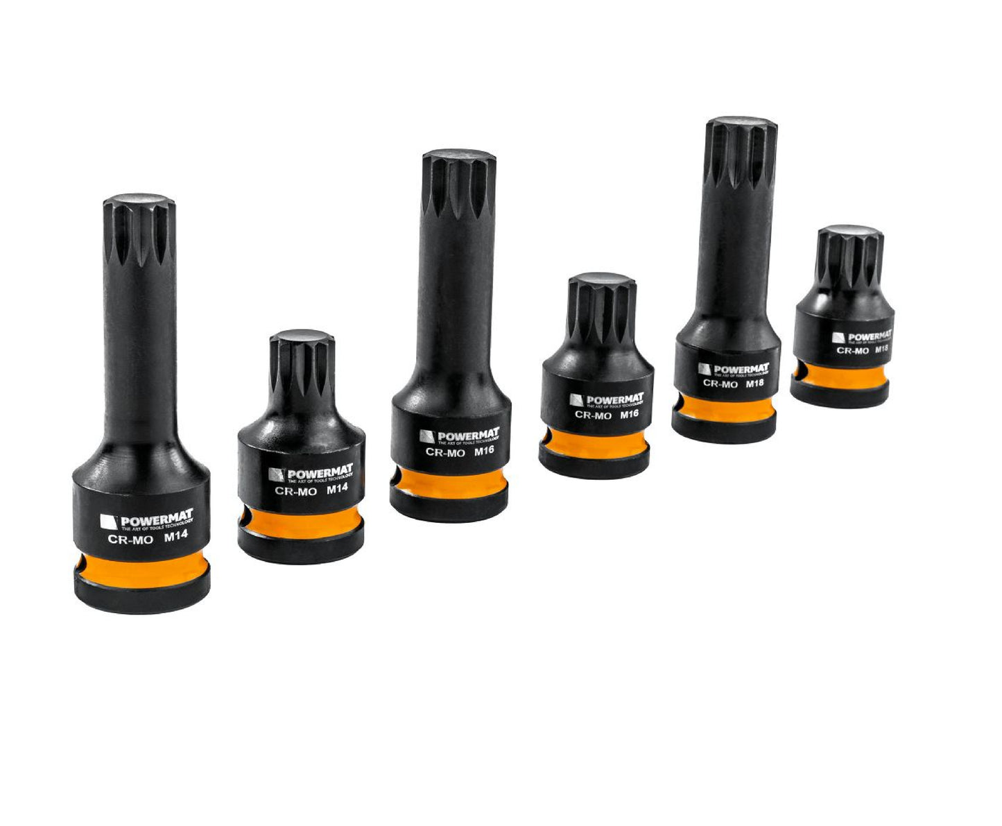 Set chei tubulare de impact PM-ZNU-1418T, 6 bucati, Powermat PM1381