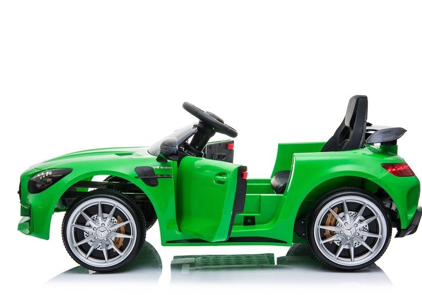 Masina electrica Mercedes GTR, verde, Lean 3868