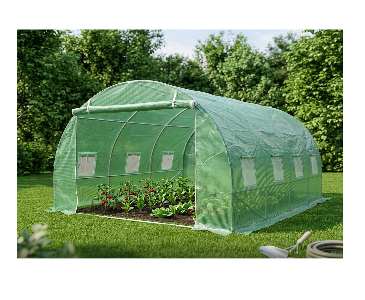 Sera de gradina UV, 3 x 4 x 2 m, verde, Geko G73295
