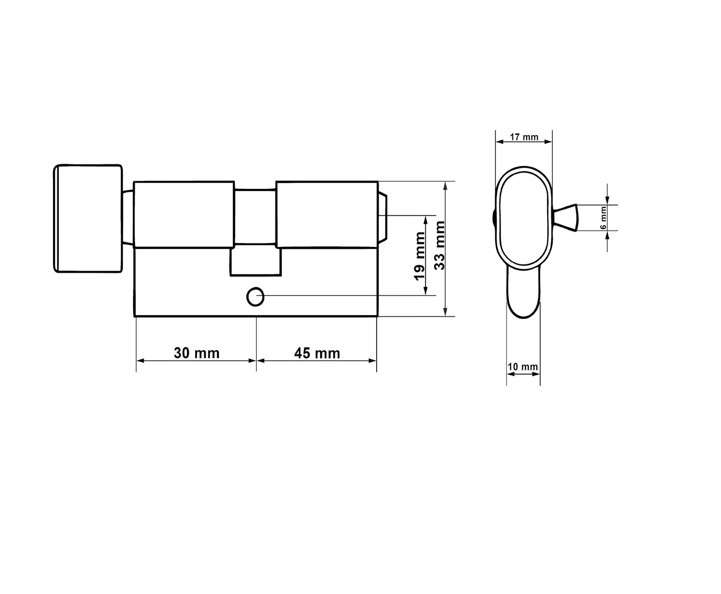 Butuc aluminiu, 30g/45, Keltin K02707