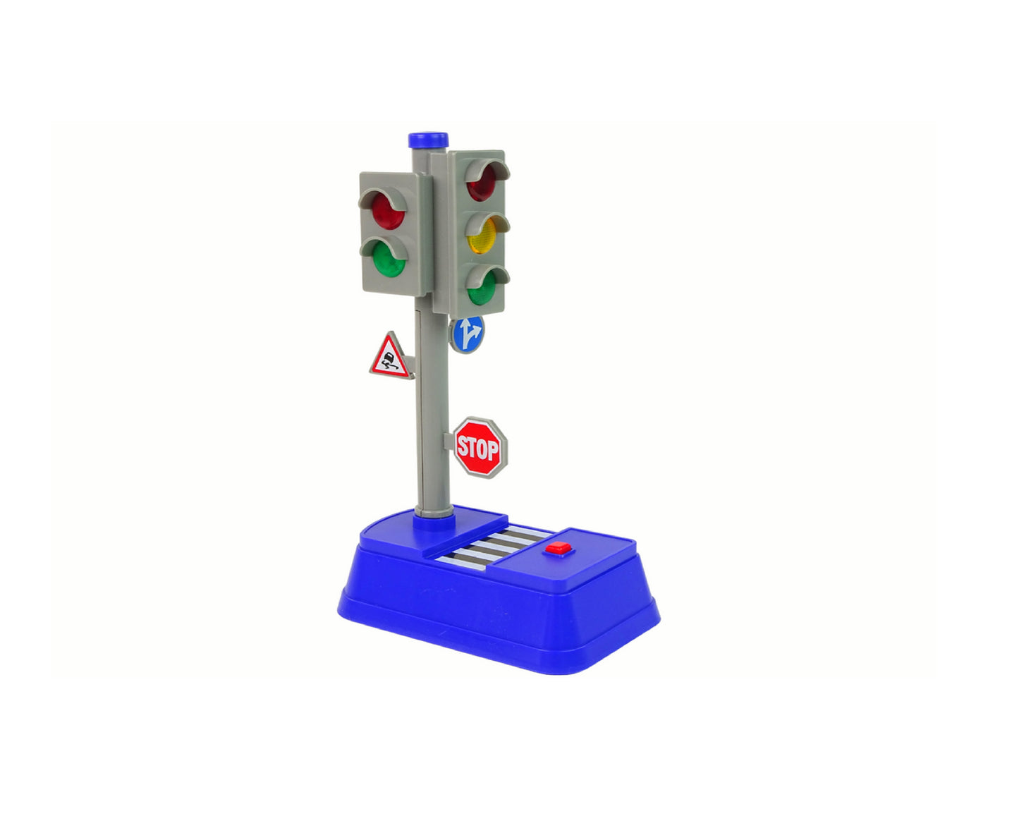 Set educativ Semne de circulatie cu lumini si sunete, 13 x 9 x 23 cm, Lean 15464