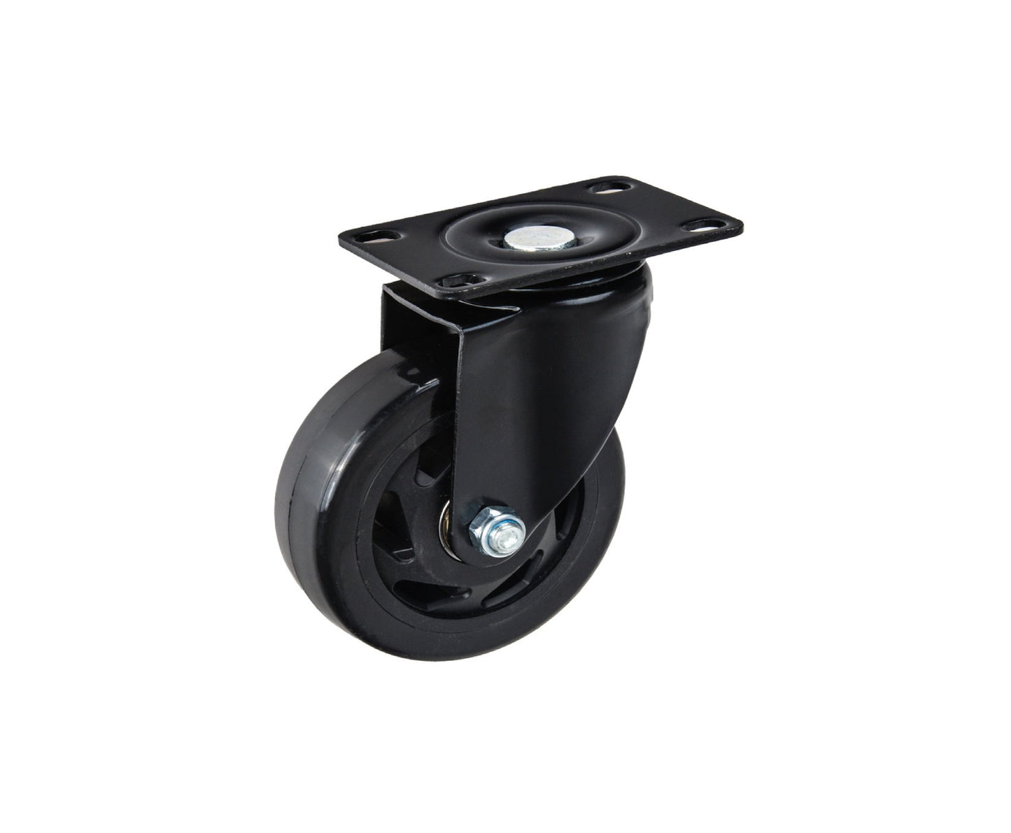 Set roti pivotante cu 2 roti frana, 100 mm, capacitate maxima 120 kg, 4 bucati, Geko G71550