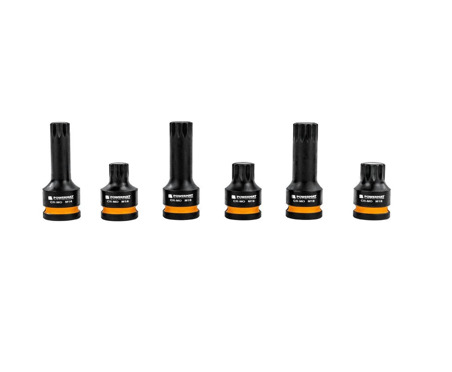 Set chei tubulare de impact PM-ZNU-1418T, 6 bucati, Powermat PM1381