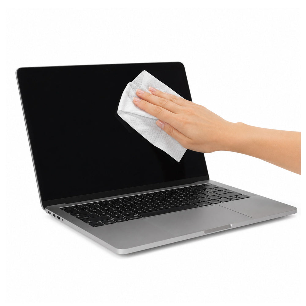 Lavete pentru curatat ecrane laptop / telefoane, monitoare, 100 bucati, Lean 31315