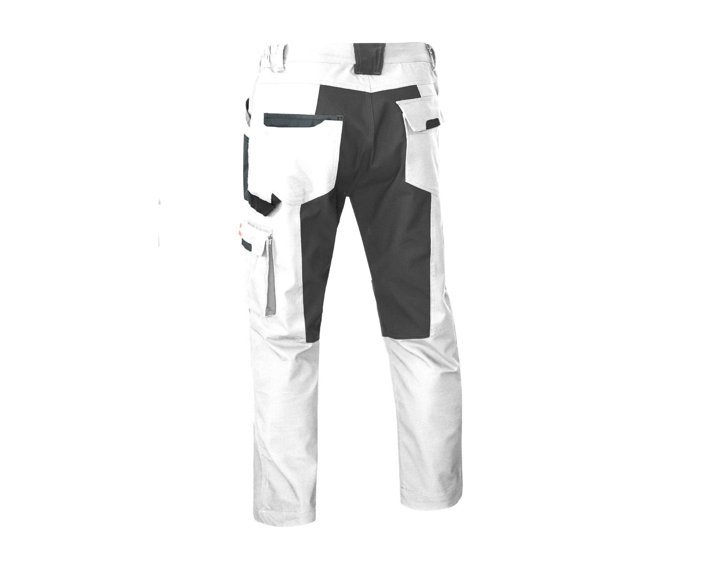 Pantaloni de lucru Classic Stretch Slim, alb, marimea 58, Artmas ART457561