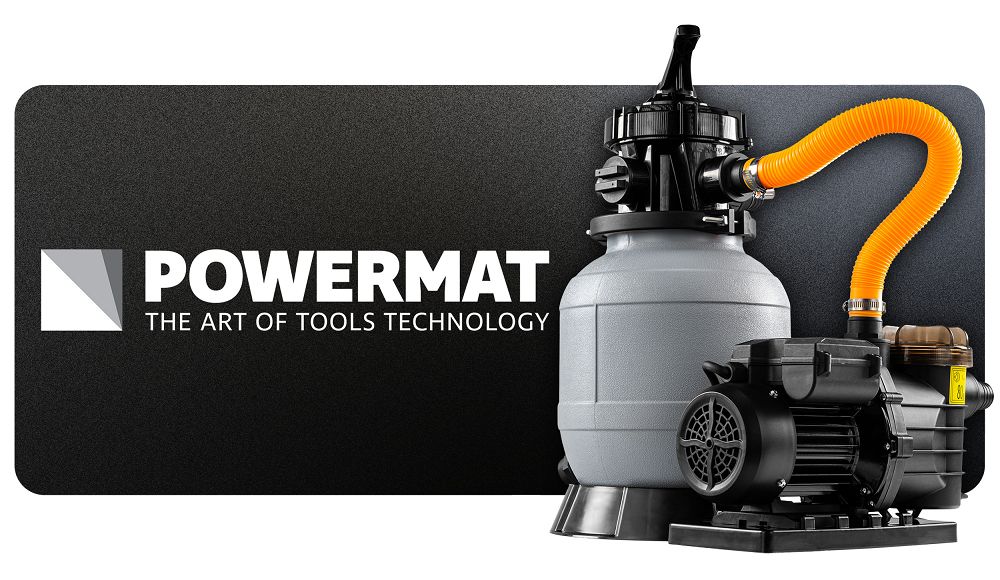 Pompa de nisip pentru piscina PM-PPDB-250JT, afisaj LCD, 250 W, Powermat PM1481