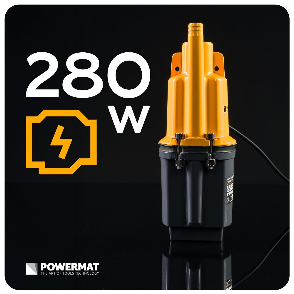 Pompa cu diafragma PM-PDW-280T, 280 W, 1080 l / h, Powermat PM1507