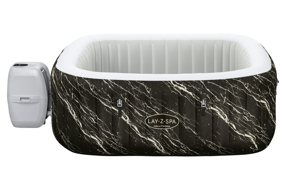 Jacuzzi gonflabil cu hidromasaj LAY-Z-SPA pentru 6 persoane, aspect de marmura Marquinia, 180 x 180 x 66 cm, Bestway 21178