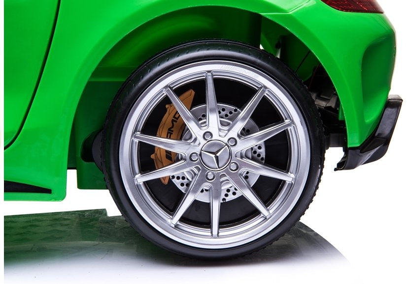 Masina electrica Mercedes GTR, verde, Lean 3868