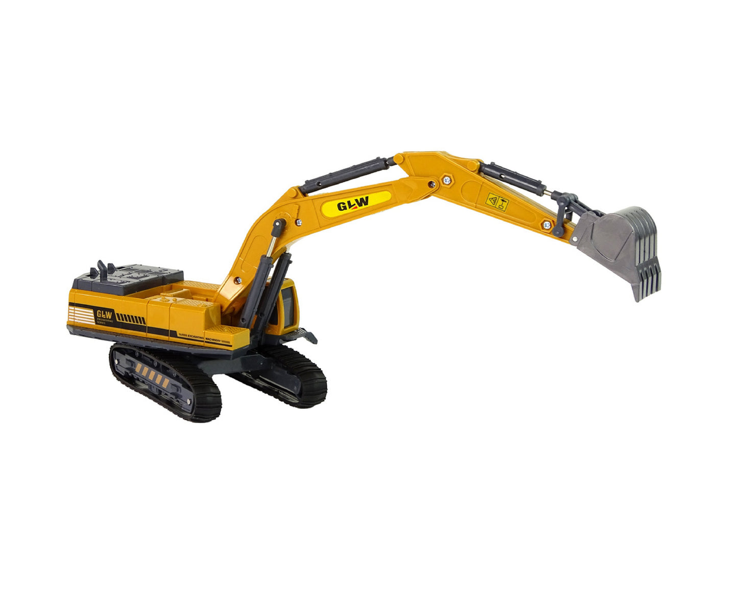 Excavator de jucarie 1:55, galben, Lean 13330