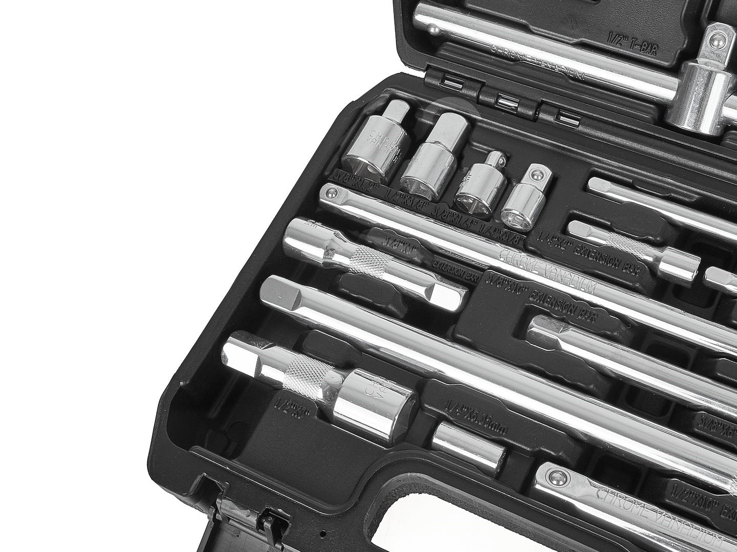 Set extensii tubulare si biti, 1 / 4" 3 / 8" 1 / 2", 25 bucati, Geko G10173