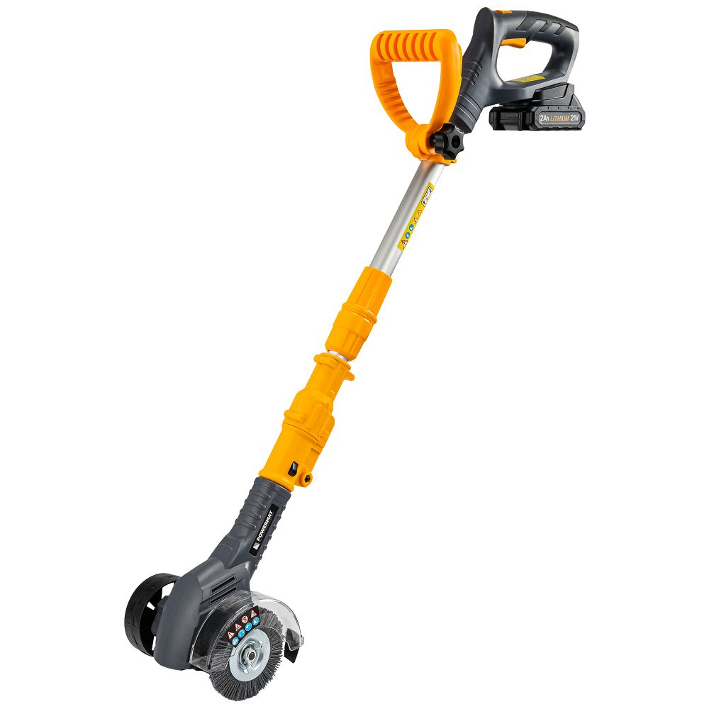 Masina pentru curatare rosturi pavele si taiere margini gazon cu acumulator PM-AKT-2AT, 21 V, Powermat PM1506