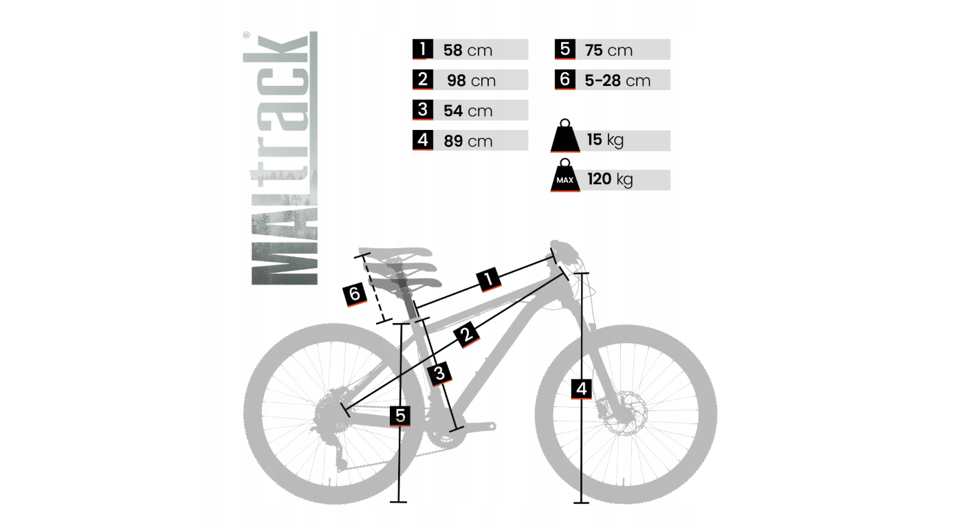 Bicicleta MTB cadru 18" diametru roti 27.5", MalTrack 112735