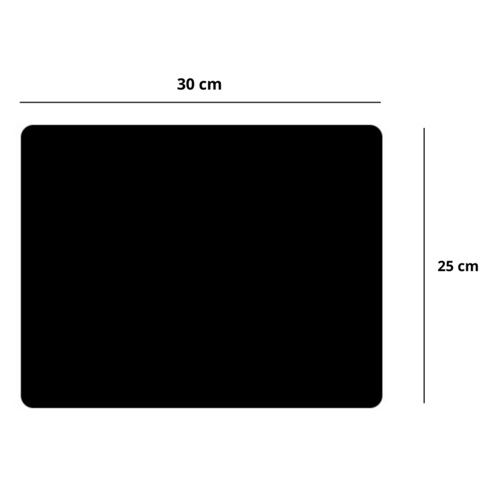 Mousepad antiderapant, 30 x 25 cm, negru, Lean 20756