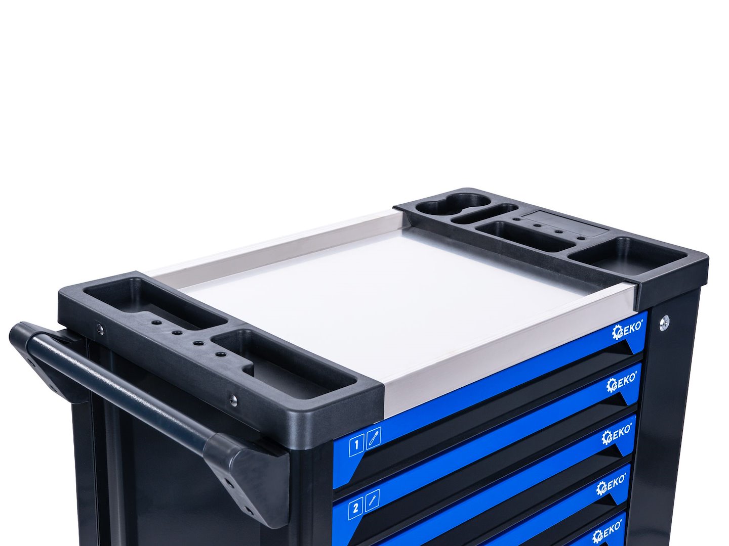 Dulap pentru atelier cu scule, 7 sertare, 258 bucati, Geko G10836