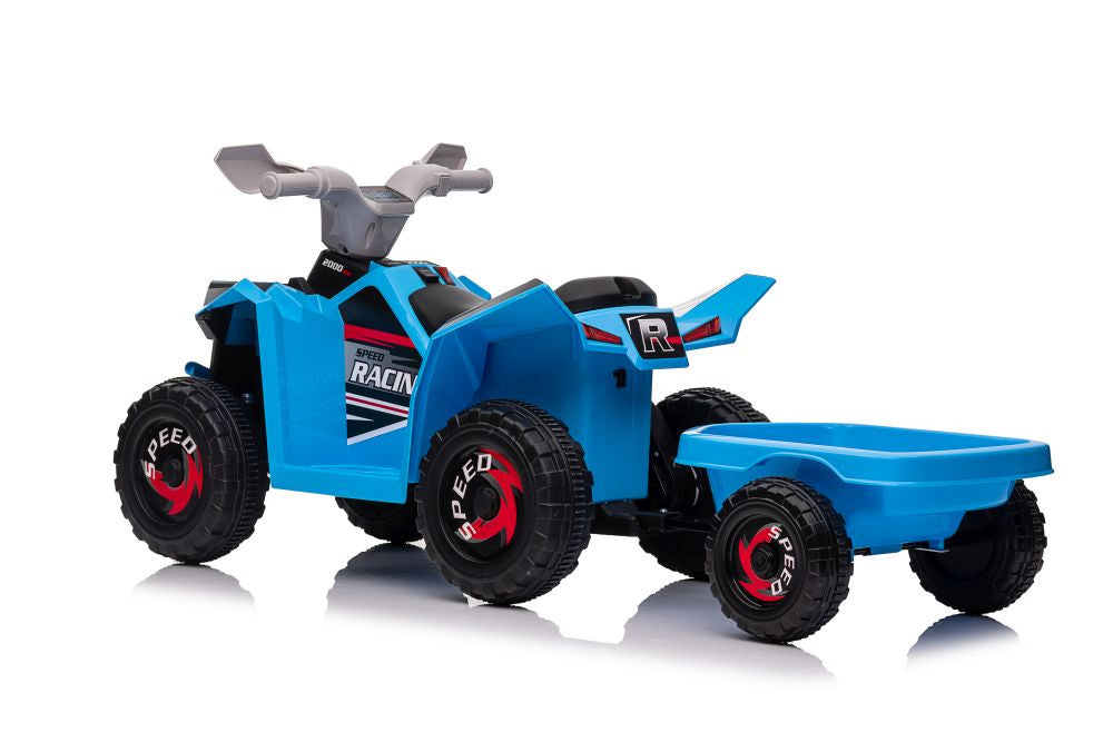 Quad electric cu remorca XMX630T, albastru, Lean 15530