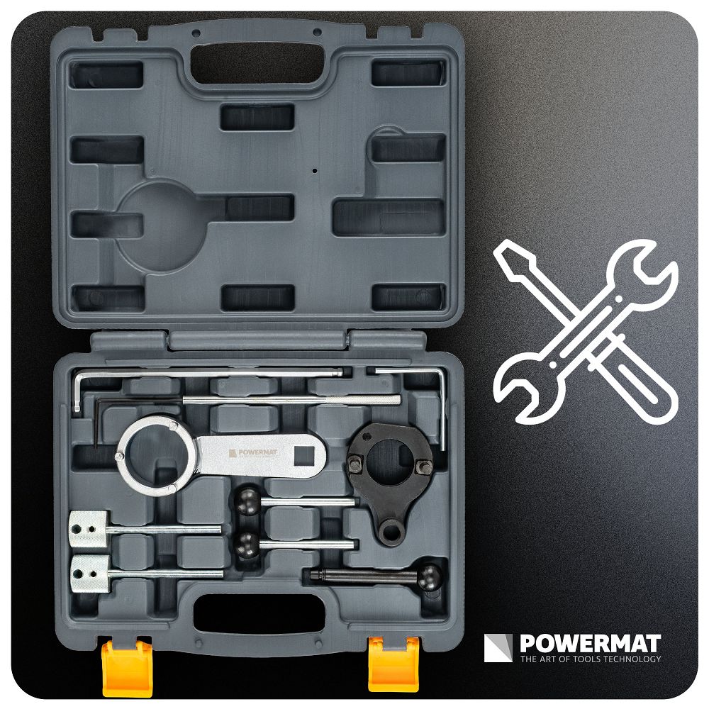 Kit blocare distributie PM-BRVAG-5T VAG 1.4/1.6/2.0 TDI, 10 bucati, Powermat PM1534
