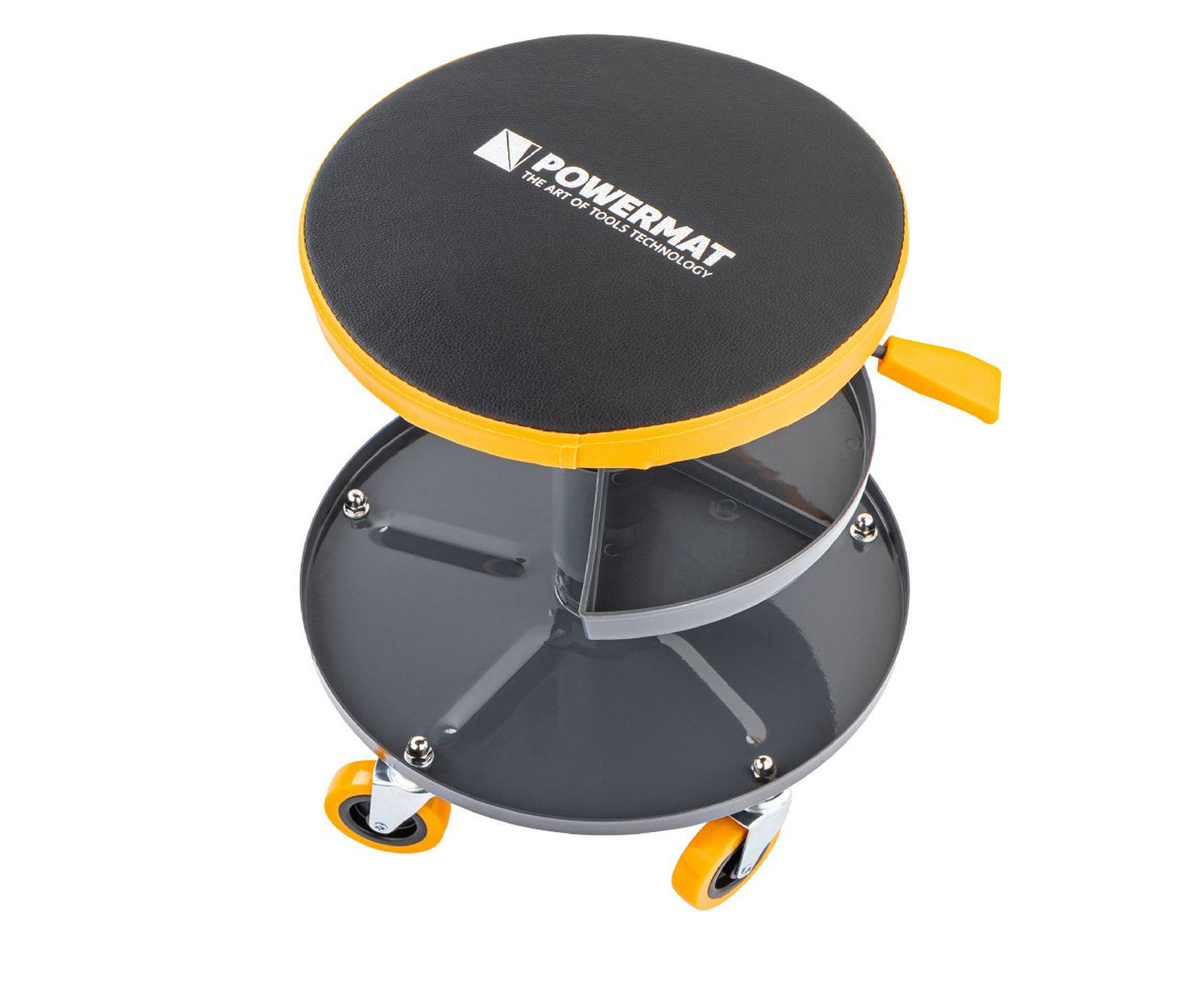 Scaun telescopic pentru atelier PM-SWA-150T, 400-520 mm, Powermat PM1455