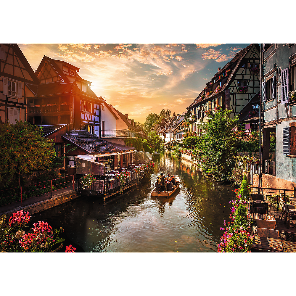 Puzzle Premium Plus - Mica Venetie din Colmar - Franta, 1000 piese, Lean 27828