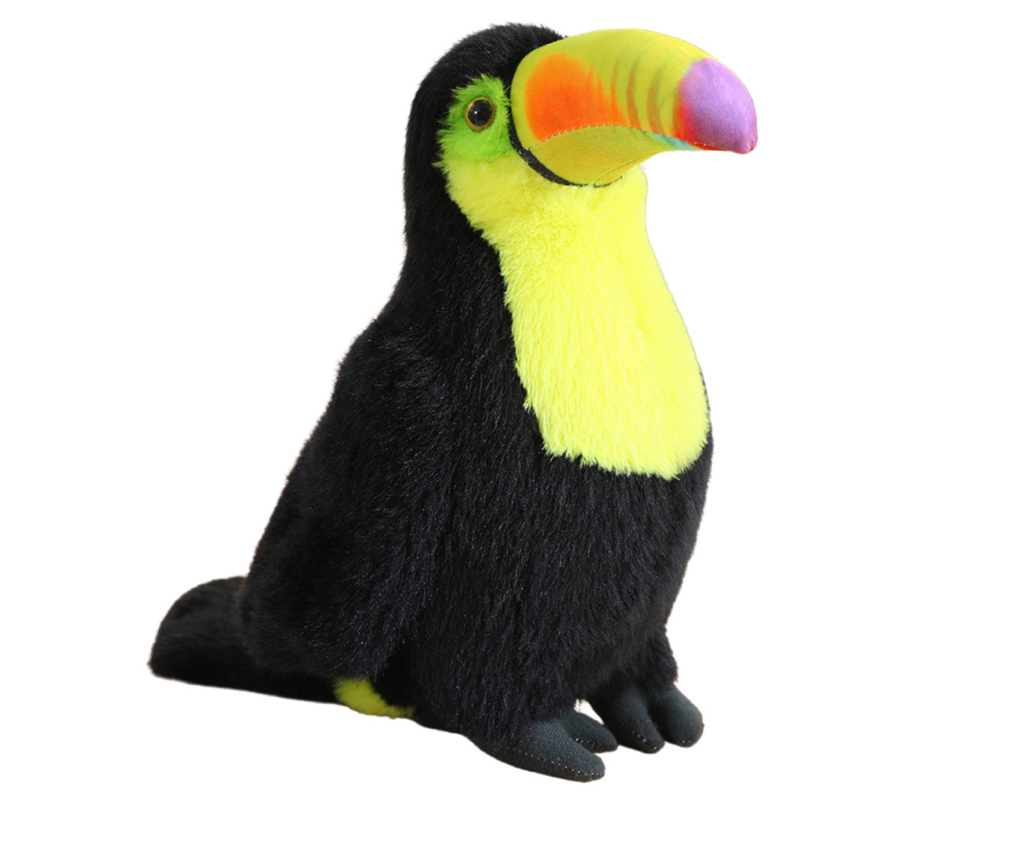Jucarie de plus Toucan, galben / negru, 20 cm, Lean 13818