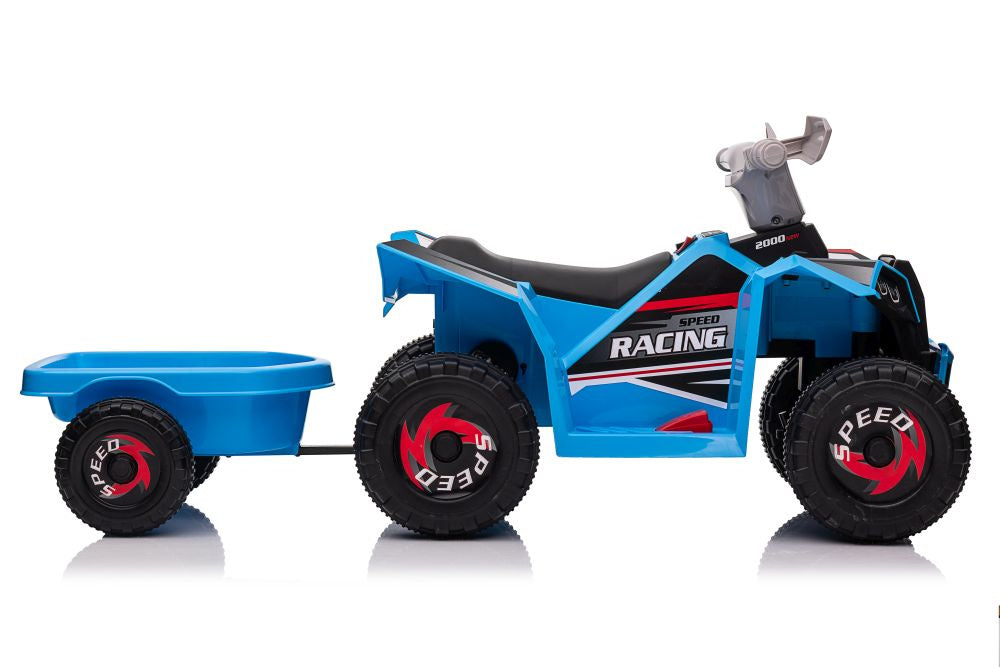 Quad electric cu remorca XMX630T, albastru, Lean 15530