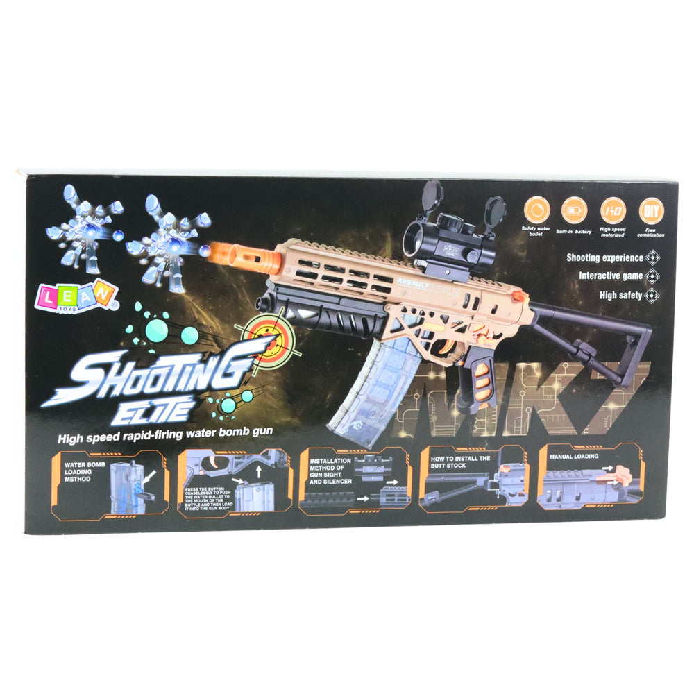 Pistol pe bile de apa MK7 cu acumulator, 2 incarcatoare, luneta, ochelari de protectie, Lean 24277