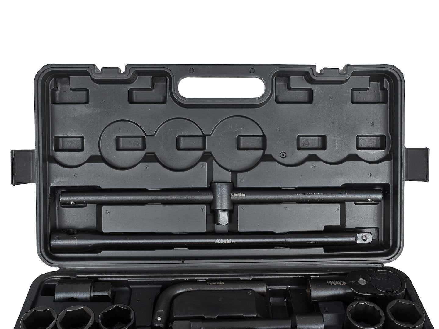 Set chei tubulare de impact, 3 / 4", 1", 6 varfuri, 17-65 mm, 26 piese, Keltin K00095