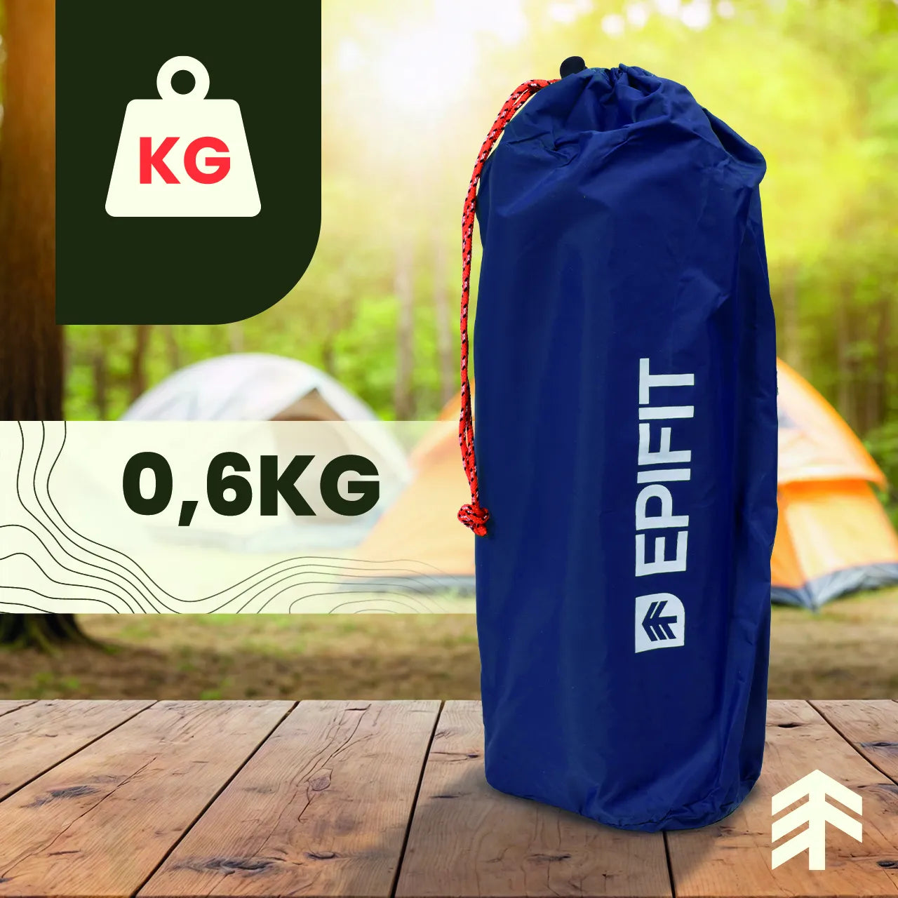 Saltea autogonflabila pentru camping, albastru, 190 x 60 x 5 cm, capacitate maxima 150 kg, MalTec 112758