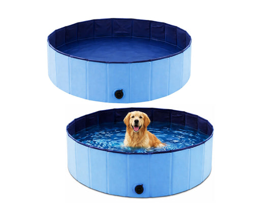 Piscina de gradina pentru animale, 160 x 30 cm, albastru, Lean 29250