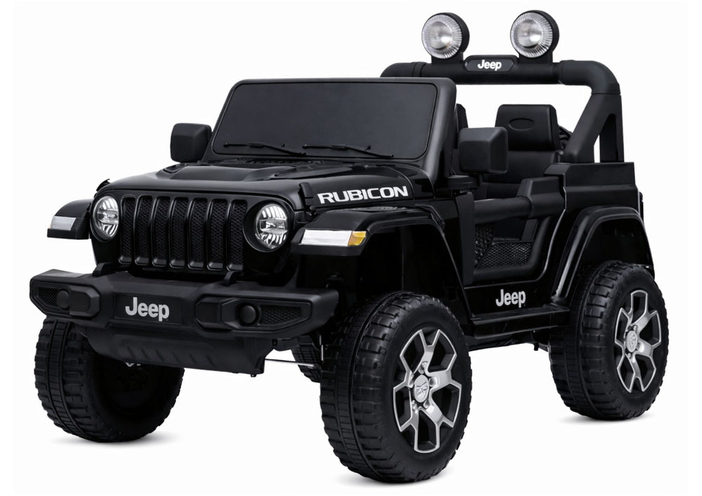 Masinuta electrica pentru copii Jeep Wrangler Rubicon, 124 x 71 x 74 cm, negru, Lean 5953