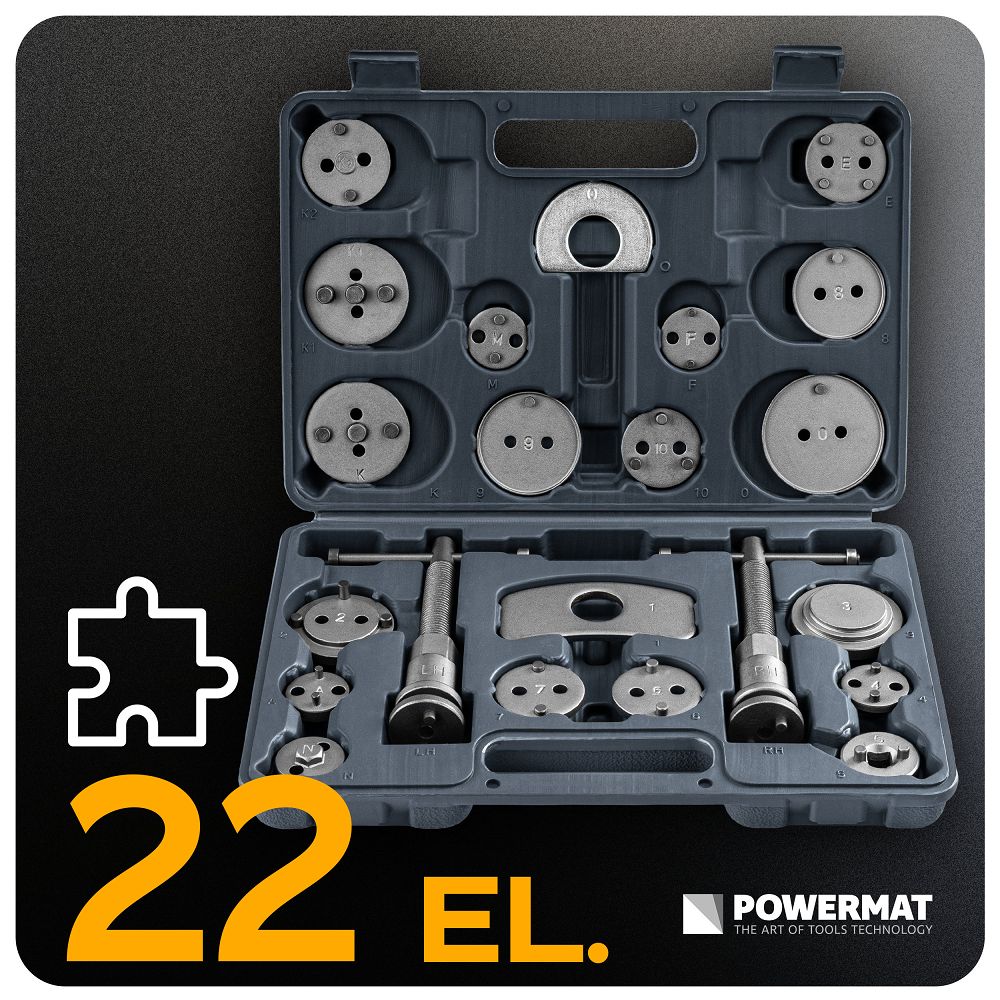 Set presare pistoane etrier frana PM-ZWT-22T, 22 piese, Powermat PM1531
