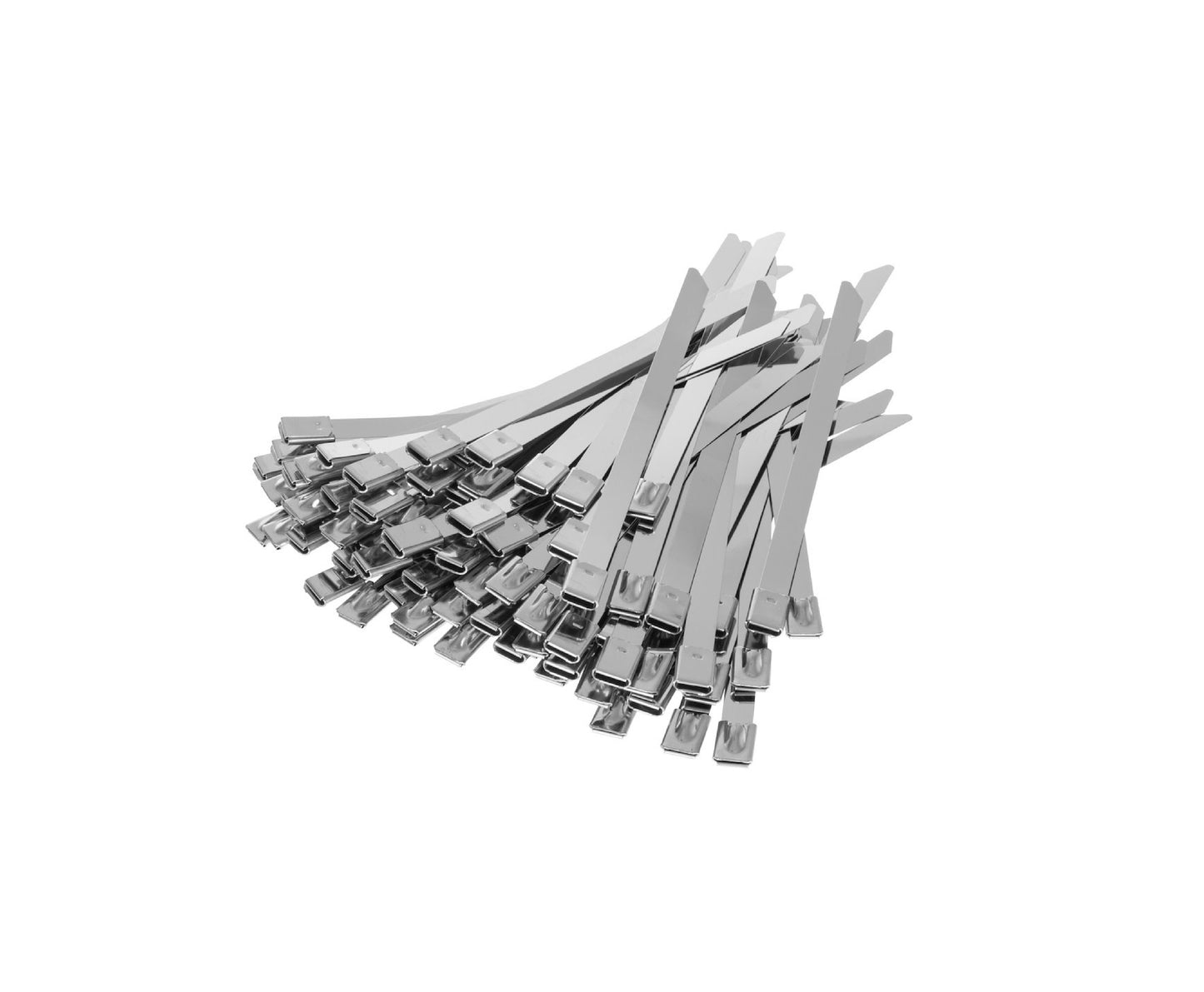 Set cleme din inox, 7,9x200mm, 100 bucati, Geko G17258