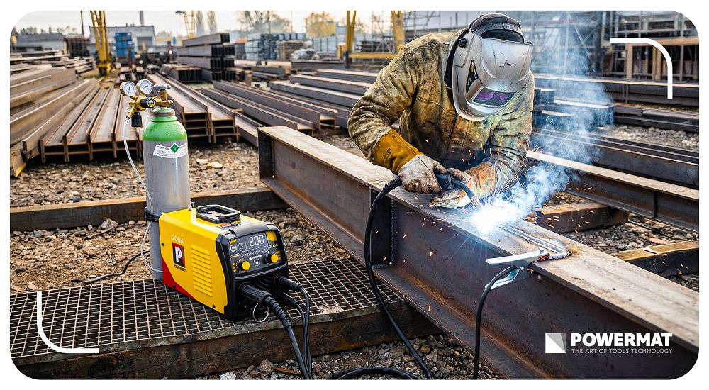 Aparat de sudura tip invertor MIG / MAG PM-PAS-200L, 200 A, Powermat PM1556