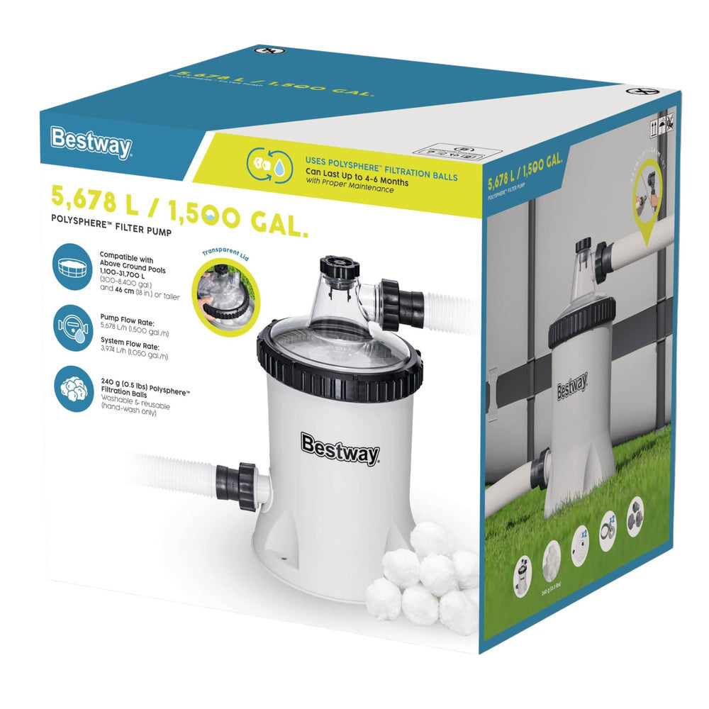 Pompa cu filtru pentru piscina, 5678 l/h, Bestway 21123