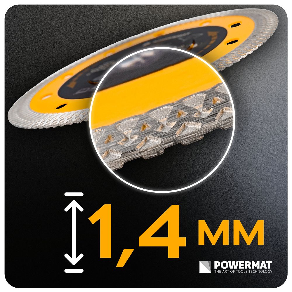 Disc diamantat pentru beton PM-TDCS-1257T, 125 mm, Powermat PM1501