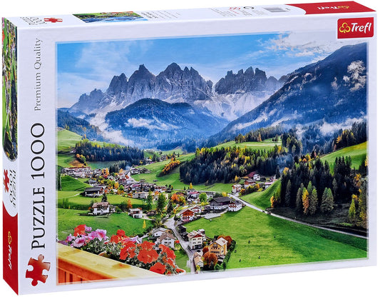 Puzzle Trefl Santa Magdalena, Dolomiti, Italia, 1000 piese, Lean 27864
