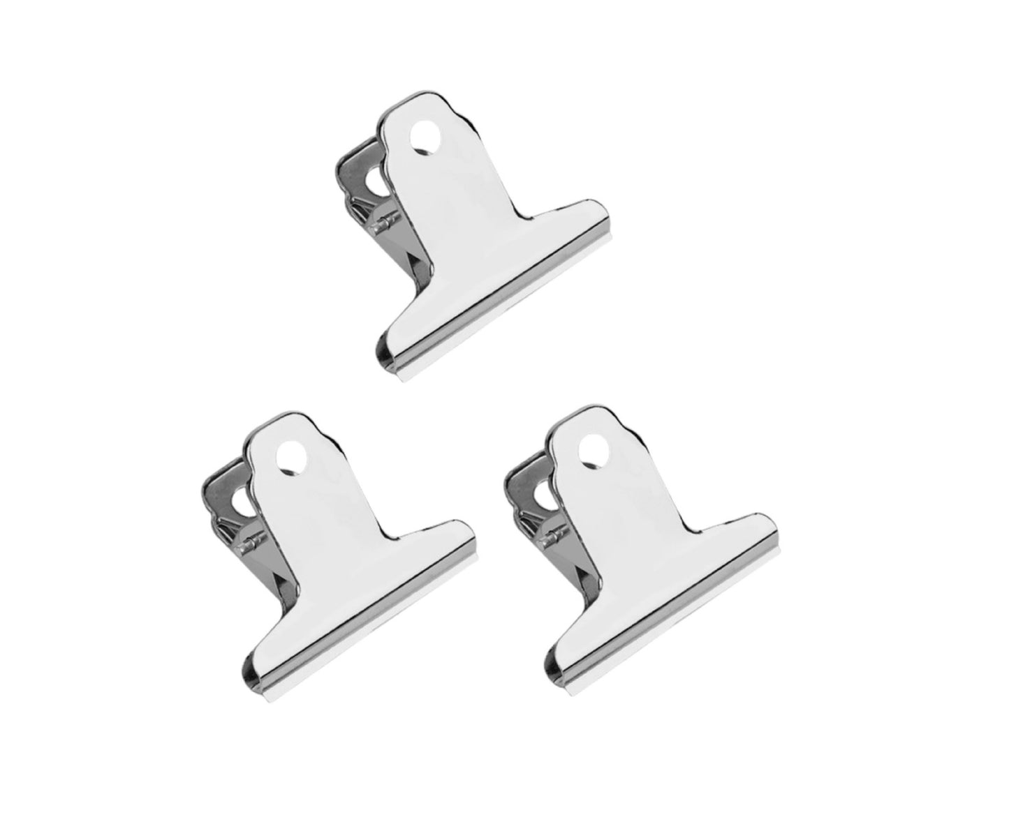 Set 3 clipsuri metalice pentru documente, 75 mm, Lean 22406