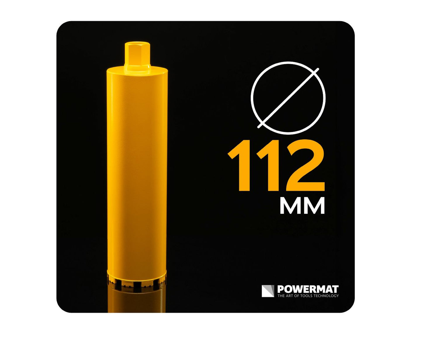 Carota diamantata PM-DWK-112x450M, 1 1 / 4", 112 mm, Powermat PM1561