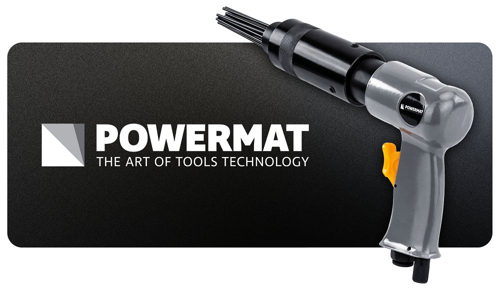 Ciocan pneumatic cu ace pentru rugina PM-PMI-19T, Powermat PM1463