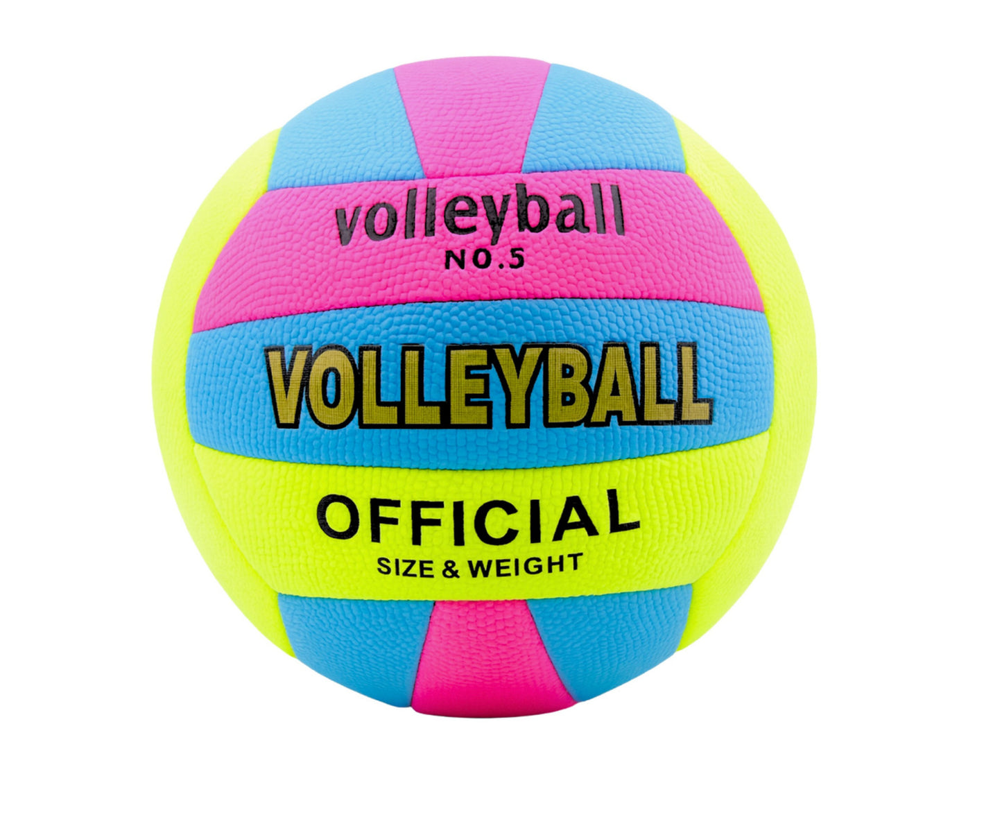 Minge de volei, dimensiune 5, 20 cm, multicolor, Lean 27220
