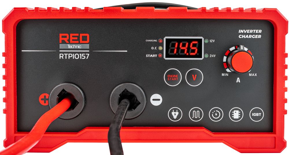 Redresor tip invertor, 1450 W, 180 A, Red Technic RTPI0167