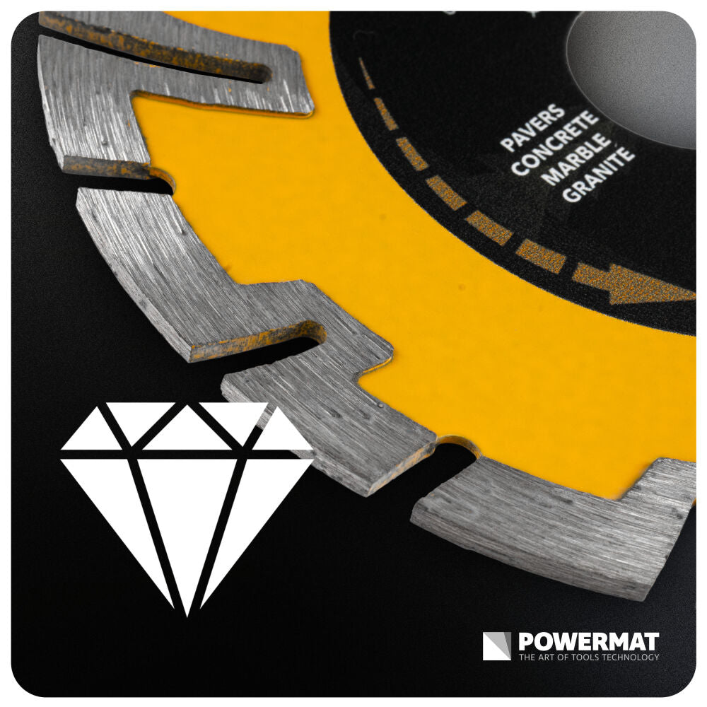 Disc diamantat segmentat PM-TDCS-1254T, 125 mm, Powermat PM1497