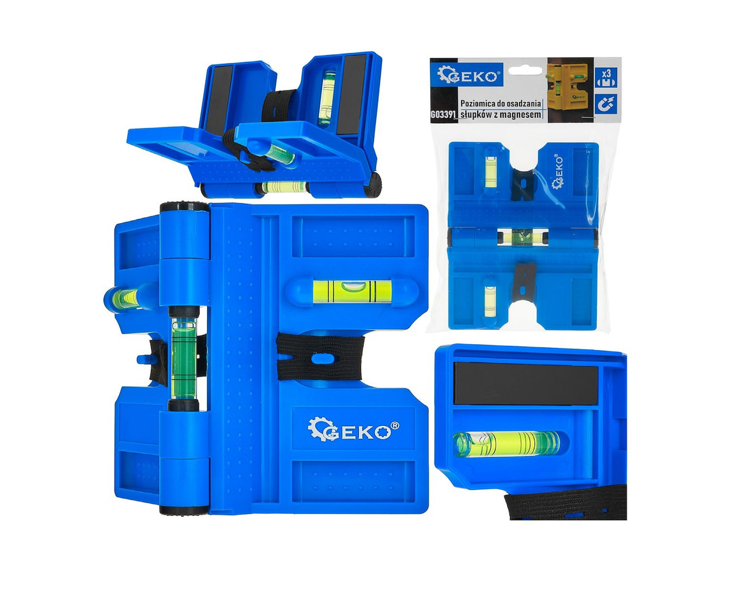 Nivela magnetica pentru colturi, Geko G03391