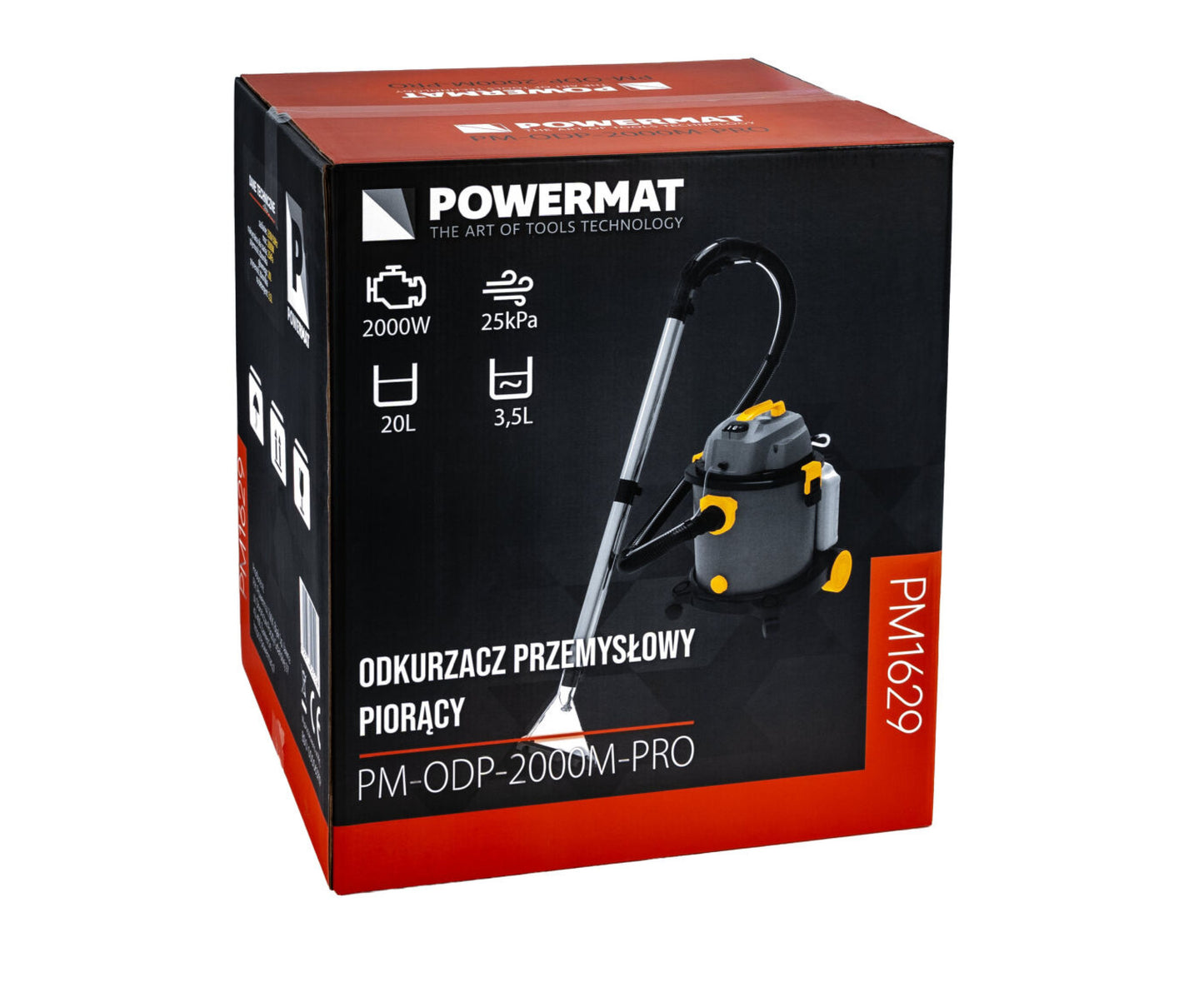 Aspirator umed / uscat PM-ODP-2000M-PRO, 2000 W, 20 l, Powermat PM1629